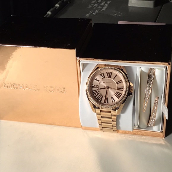 michael kors watch and bracelet gift set